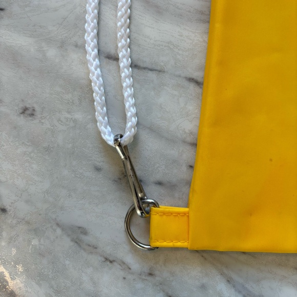 FINAL! SPAM NOVELTY BRIGHT YELLOW DRAWSTRING BACKPACK BAG - Picture 4 of 7